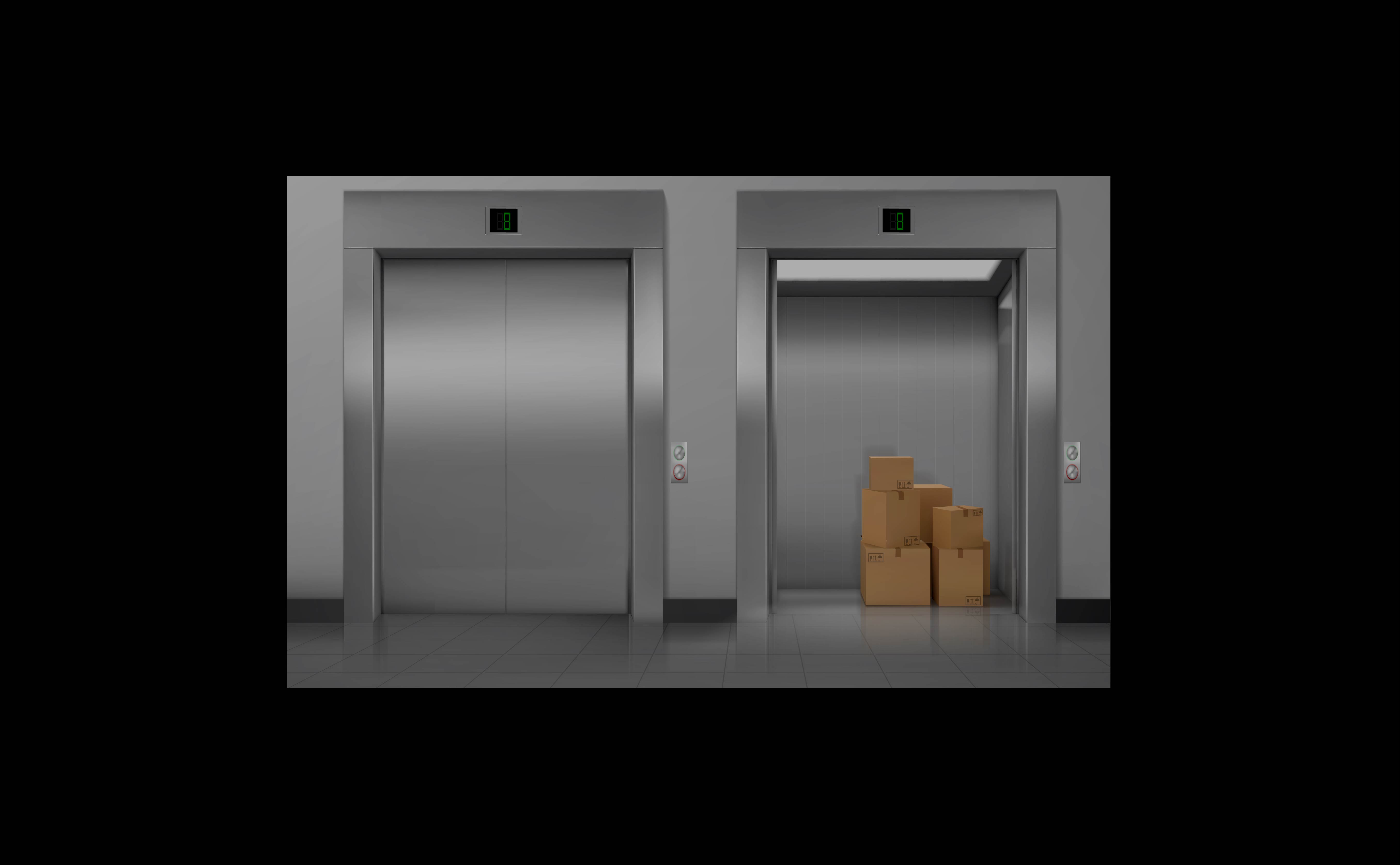 ETA Mitsubishi - Heavy-duty freight elevator designed for transporting goods in industrial and commercial buildings - Mitsubishi