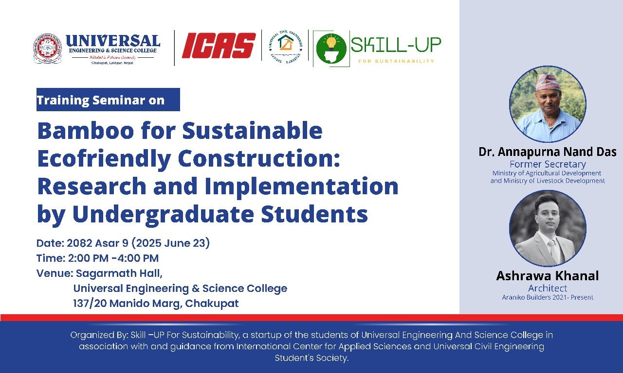 Bamboo for Sustainable Ecofriendly Construction: Research and Implementation by Undergraduate Students Banner