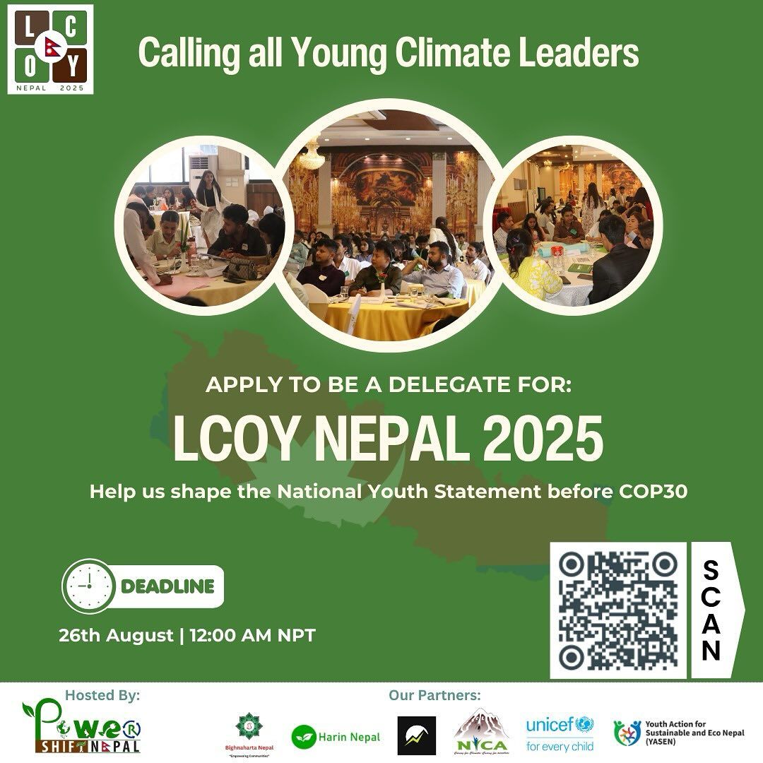 Application poster for LCOY Nepal 2025