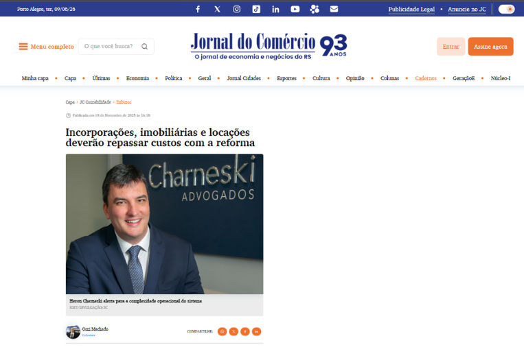 Incorporações, imobiliárias e locações deverão repassar custos com a reforma
