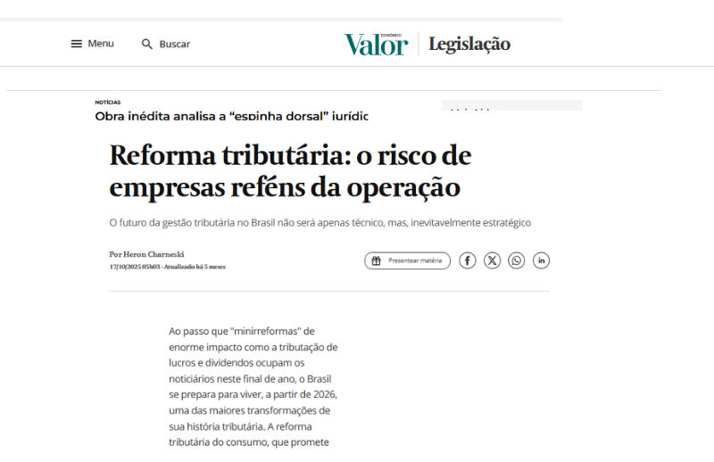 Reforma tributária: o risco de empresas reféns da operação