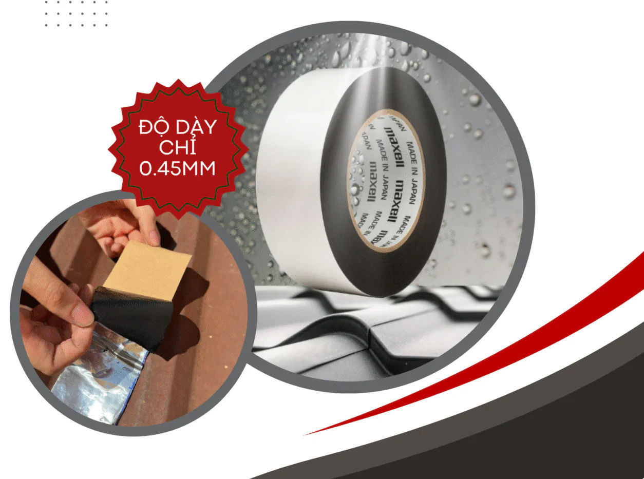 Màng chống thấm tự dính cao su Butyl Maxell