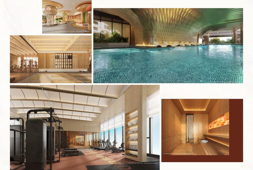 Hồ bơi vô cực tại tầng tiện ích The Regency Phú Mỹ Hưng