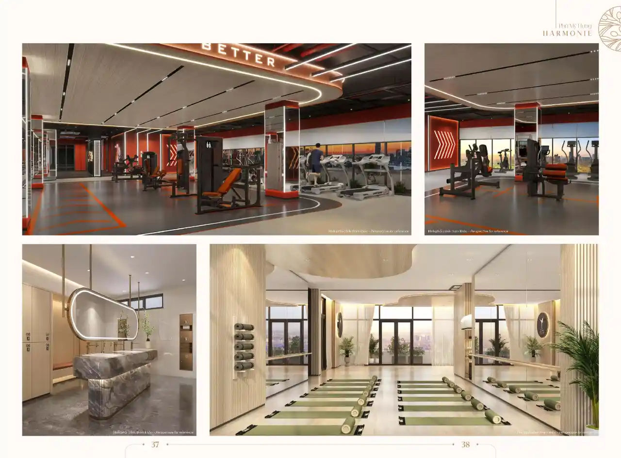 Tiện ích Harmonie Phú Mỹ Hưng - Gym, Yoga,...