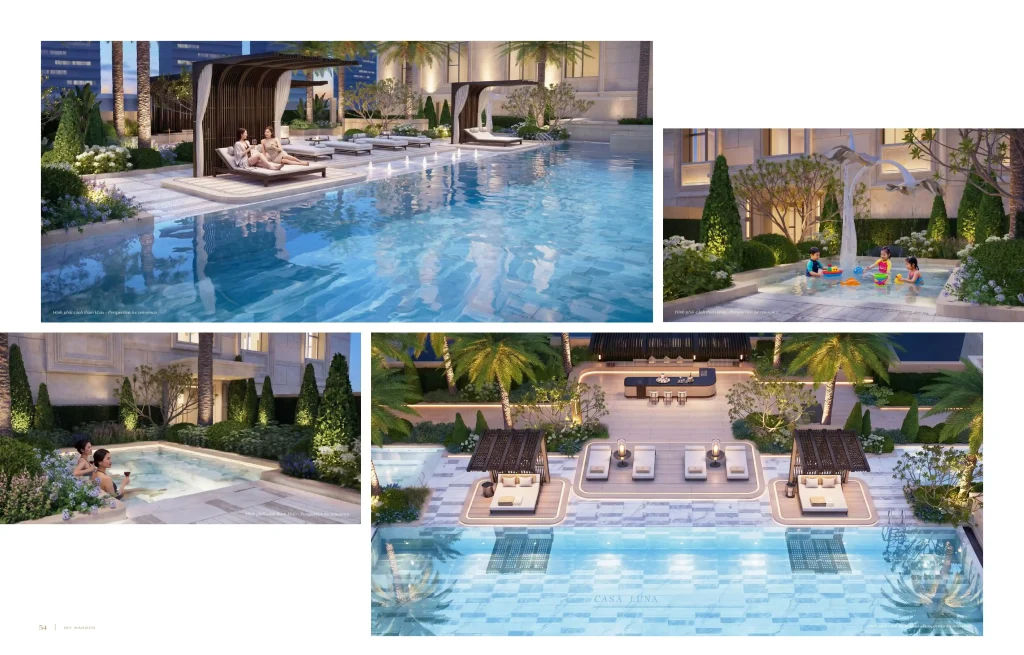 Hồ bơi cô cực tại chung cư Casa Luna Phú Mỹ Hưng