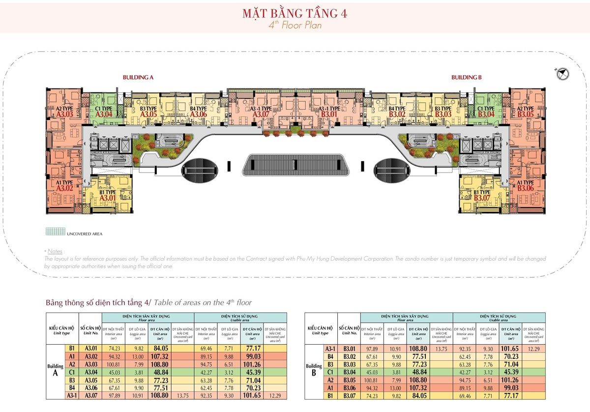 Mặt bằng The Ascentia Phú Mỹ Hưng - Tầng 4