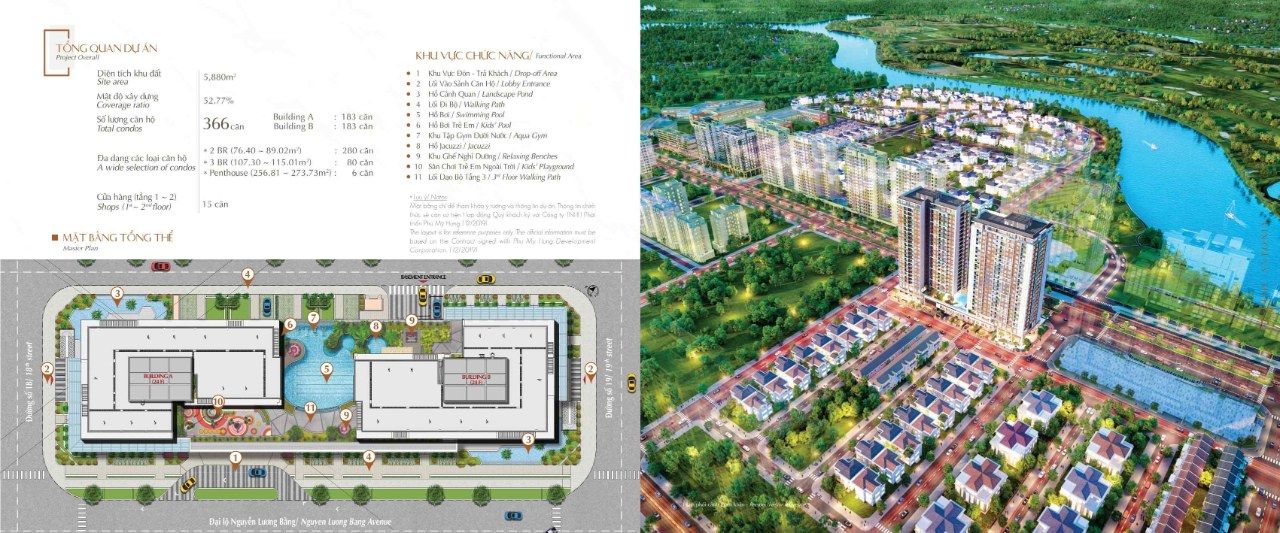 Mặt bằng căn hộ The Antonia Phú Mỹ Hưng