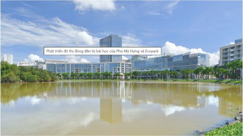 Một góc Hồ Bán Nguyệt tại Khu đô thị Phú Mỹ Hưng