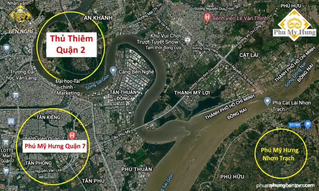 Vị Trí dự án Sen Việt Phú Mỹ Hưng