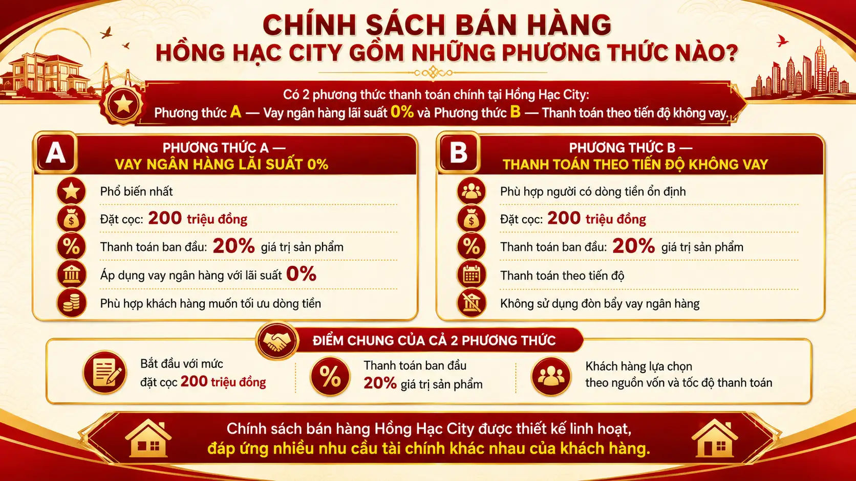 Chính Sách Bán Hàng Hồng Hạc City Gồm Những Phương Thức Nào