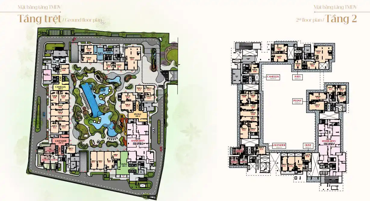 Mặt bằng Shophouse Harmonie Phú Mỹ Hưng