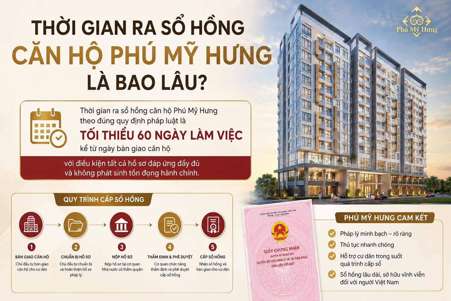 Thời Gian Ra Sổ Hồng Căn Hộ Phú Mỹ Hưng Là Bao Lâu