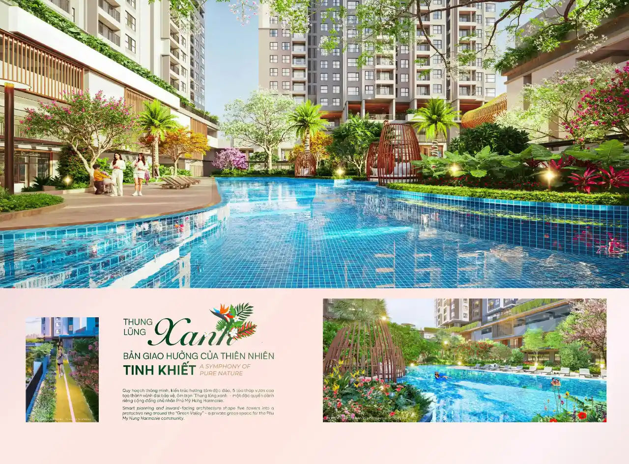 Tiện ích căn hộ Harmonie Phú Mỹ Hưng - Hồ bơi
