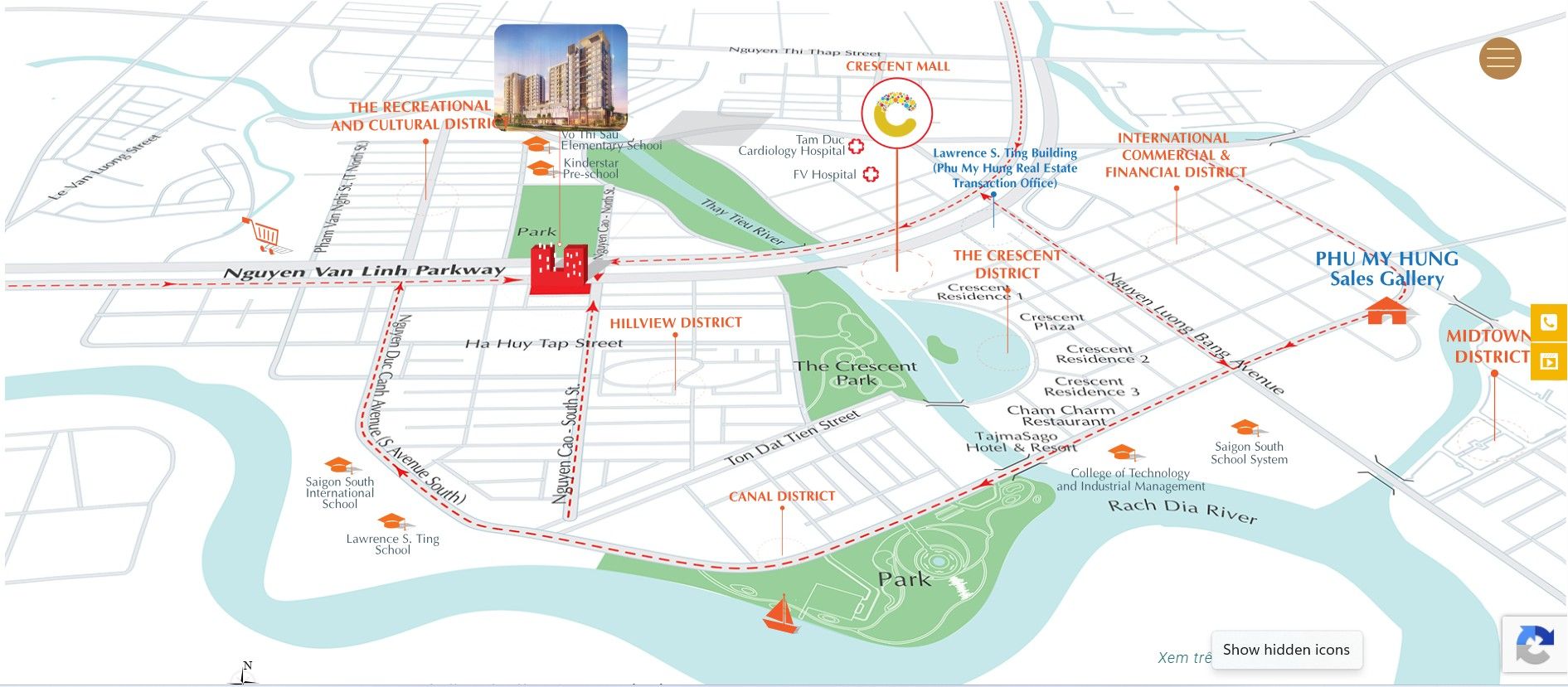Vị trí Urban Hill Phú Mỹ Hưng
