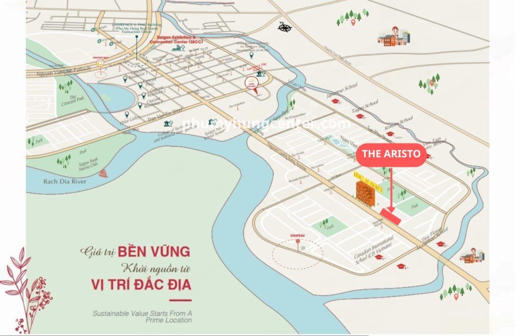 Vị trí The Aristo Phú Mỹ Hưng