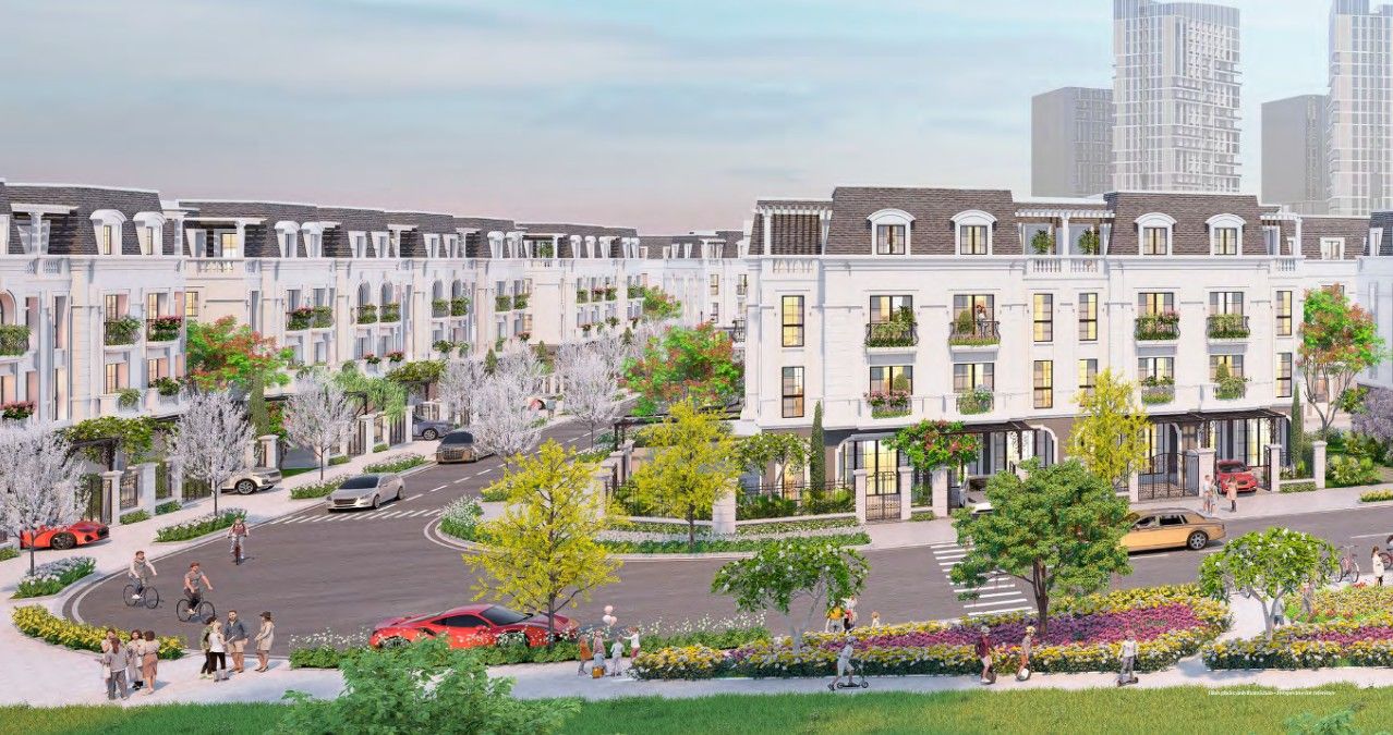 Nhà phố liên kế dự án Hồng Hạc City Phú Mỹ Hưng(Zone F1-1)