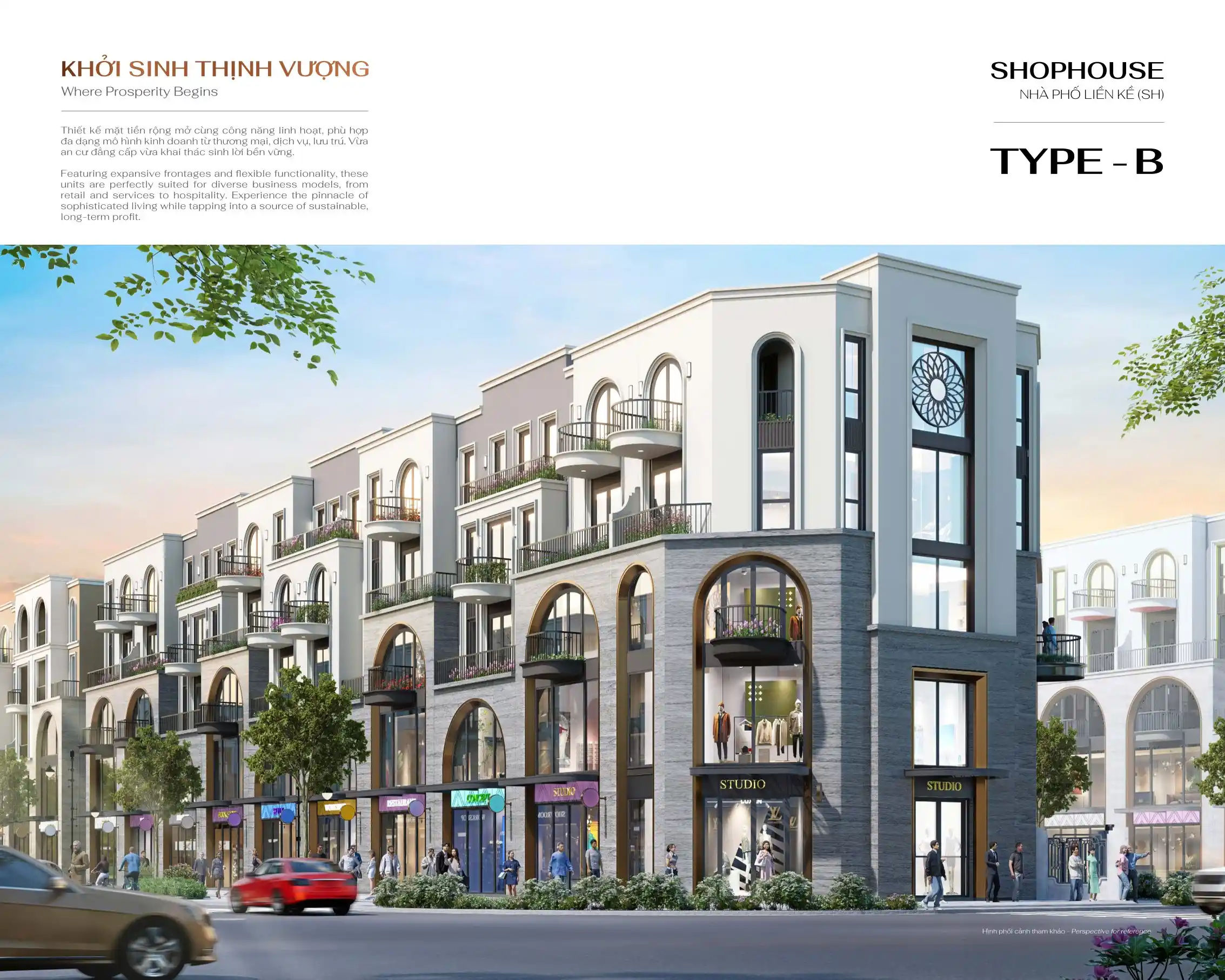 Nhà phố thương mại Shophouse Hồng Hac City - Type B