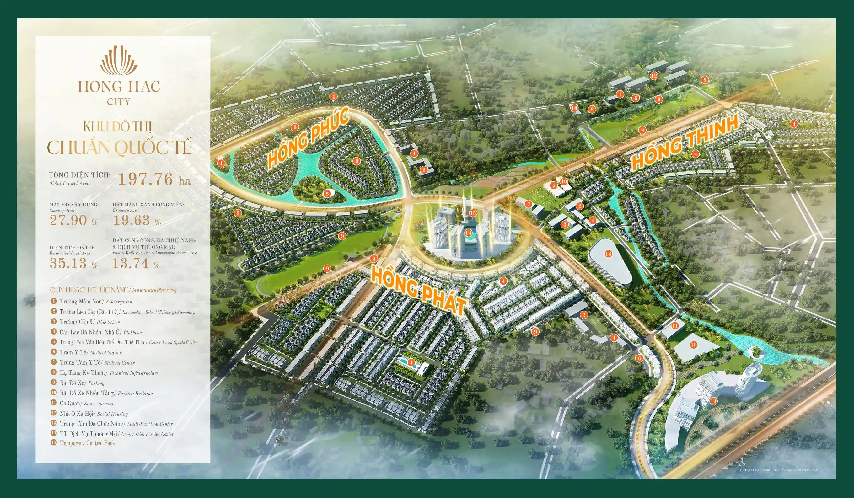 Quy hoạch Hồng Hạc City Phú Mỹ Hưng