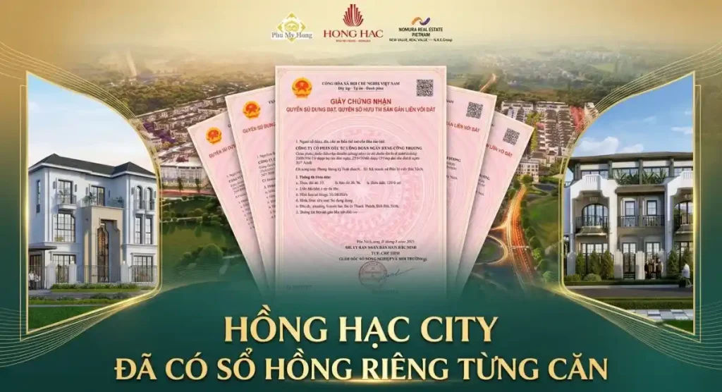 Sang tên sổ hồng tại Hồng Hạc City