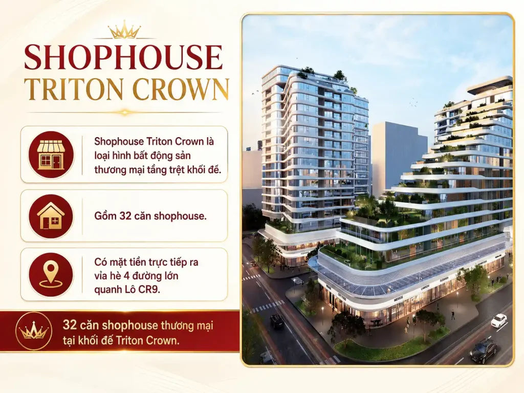 Shophouse Triton Crown Phú Mỹ Hưng