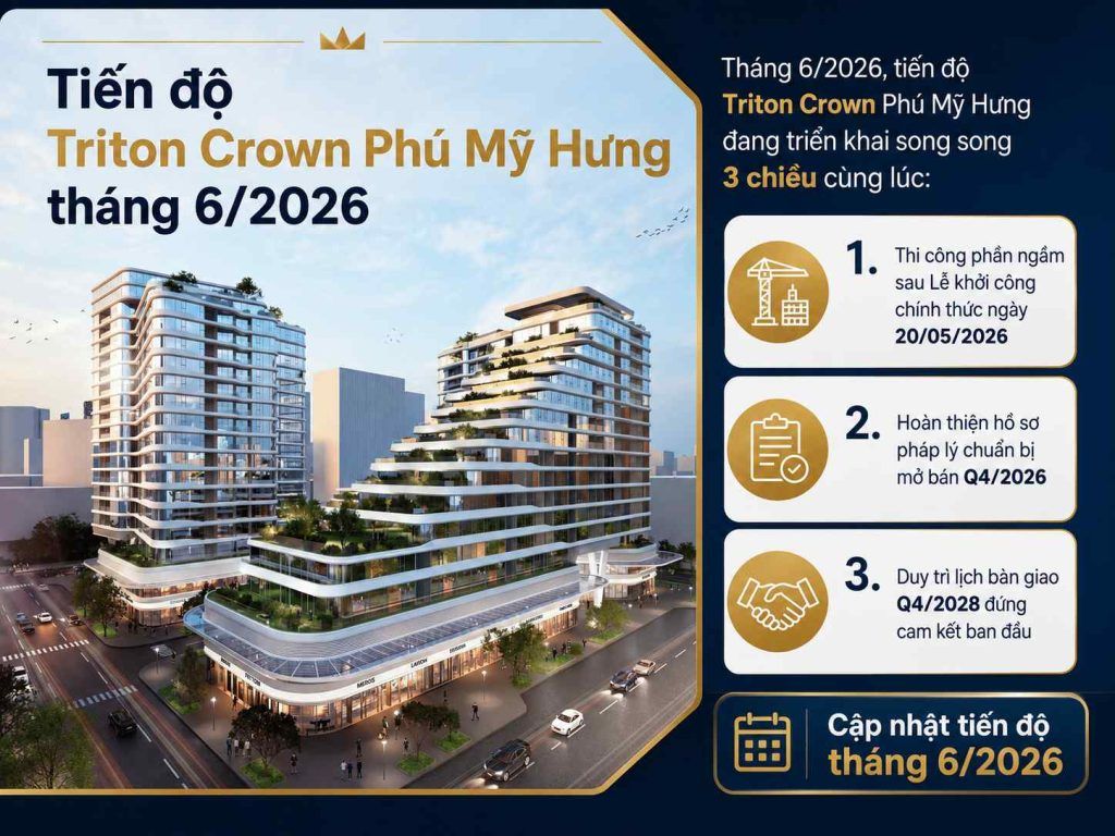 Tiến độ Triton Crown Phú Mỹ Hưng