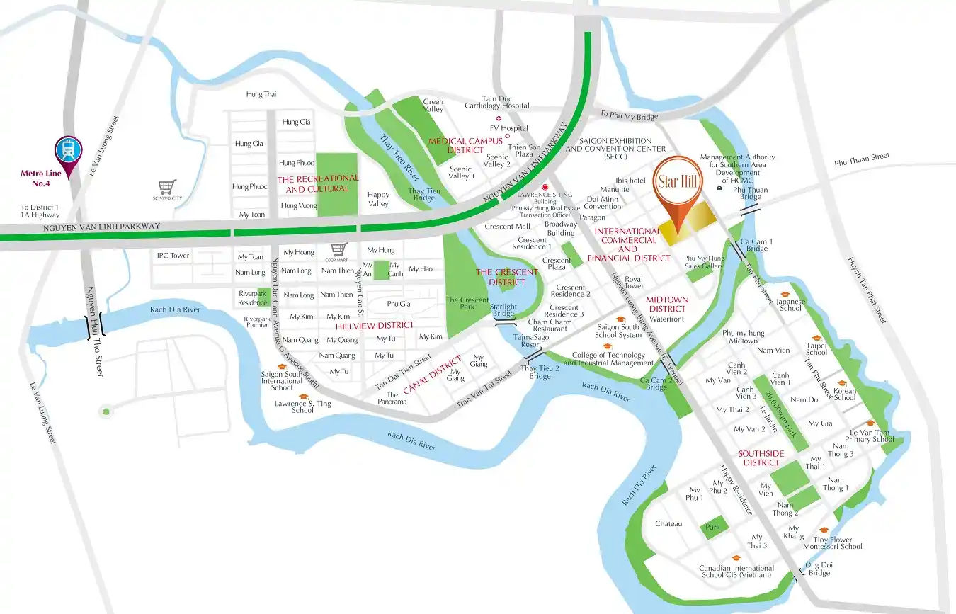 Vị trí Căn hộ Star Hill Phú Mỹ Hưng