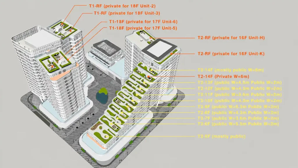 View Hồ Bán Nguyệt thực tế từ căn hộ Triton Crown