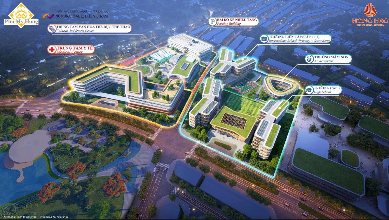 Tiện ích Hồng Hạc City về đêm