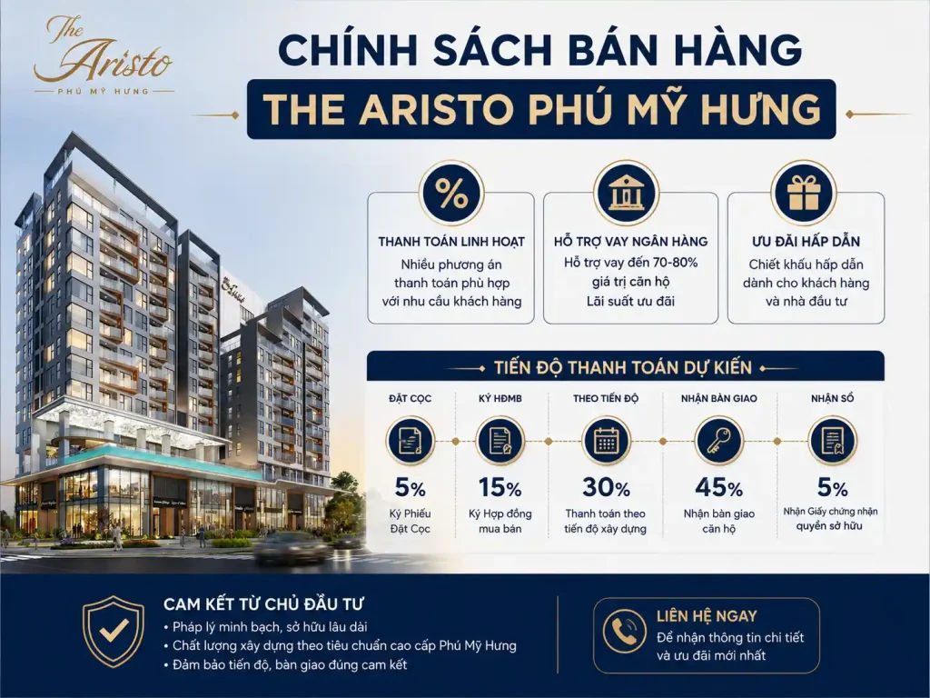 Chính sách bán hàng The Aristo Phú Mỹ Hưng
