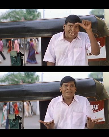 Aanai meme template with  (Vadivelu)