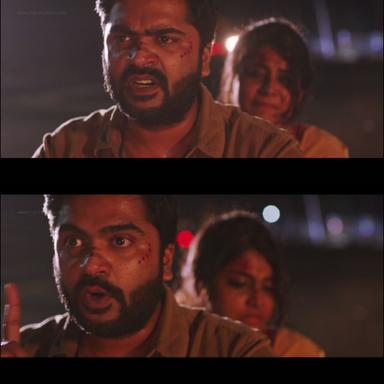 Achcham Yenbadhu Madamaiyada meme template with Rajnikanth (Silambarasan) with Leela (Manjima Mohan)