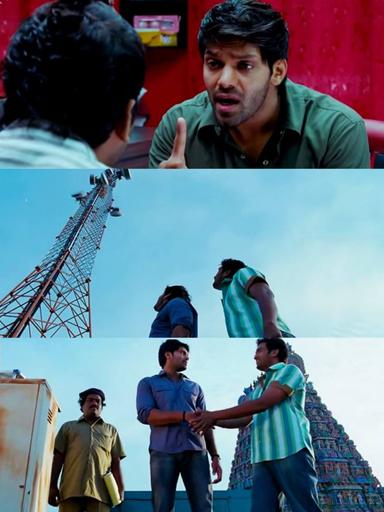 Boss Engira Baskaran meme template with Bhaskaran (Arya) with Nallathambi (Santhanam)