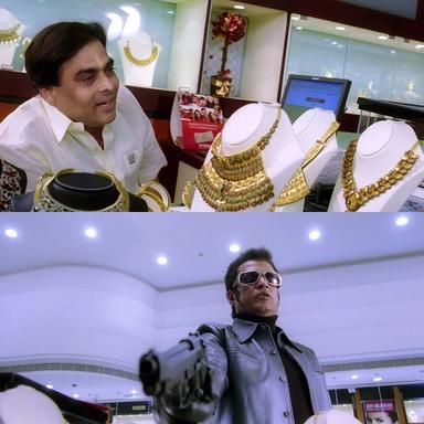 Enthiran meme template with Dr. Vaseegaran / Chitti (Rajinikanth)