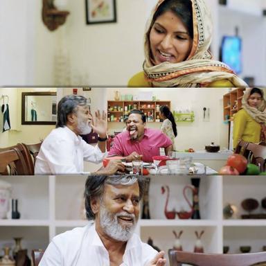 Kabali meme template with 'Kabali' Kabaliswaran (Rajinikanth)