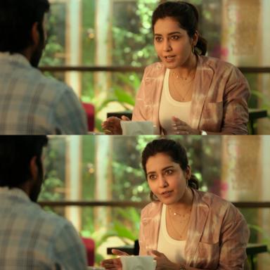 Thiruchitrambalam meme template with Anusha (Raashii Khanna)