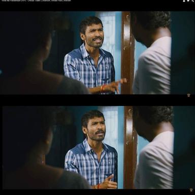 Velaiyilla Pattathari meme template with Raghuvaran (Dhanush) with Krishnamoorthy (Samuthirakani)