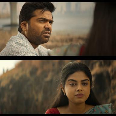 Vendhu Thanindhathu Kaadu meme template with Muthuveeran (Silambarasan) with Paavai (Siddhi Idnani)