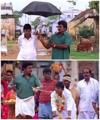 Vetri Kodi Kattu meme template with Muthuraman (R. Parthiban) with Sudalai (Vadivelu)