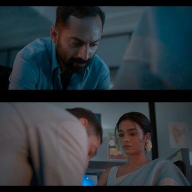 Vikram meme template with Amar (Fahadh Faasil) with Gayathri Amar (Gayathrie Shankar)