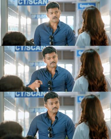Theri meme template with Joseph Kuruvilla/Vijay Kumar/ Dharmeshwar (Vijay) with Mithra (Samantha Ruth Prabhu)