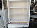Bílá vitrína s policemi a zásuvkami IKEA HEMNES