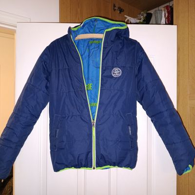 Chlapecká zimní bunda modrá