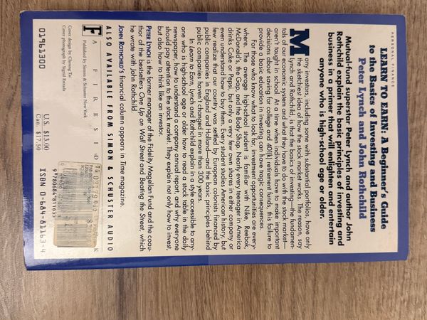 Learn to Earn Peter Lynch a John Rothchild investice kniha