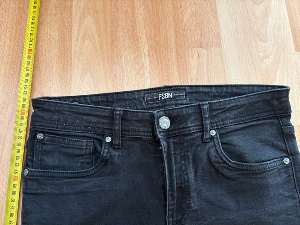 Černé pánské džíny FSBN (Skinny Jeans)