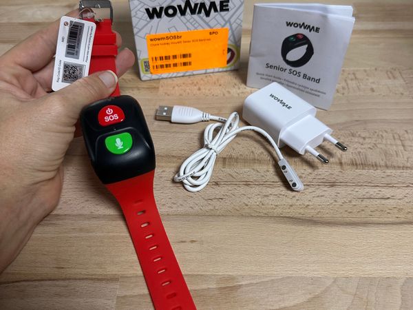 Chytré hodinky WowME Senior SOS Band red