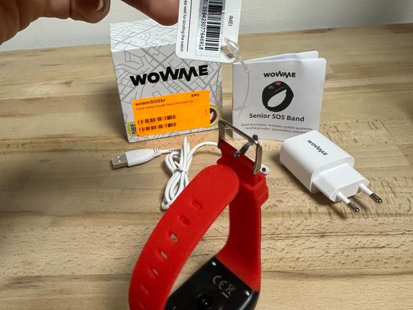 Chytré hodinky WowME Senior SOS Band red