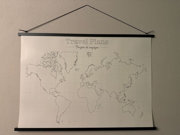 Světová mapa na zavěšení
