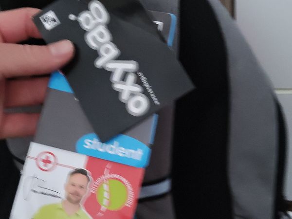 Studentský batoh Oxybag šedá růžová tyrkysová