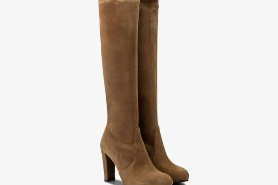 Stuart Weitzman Kozačky Highland Béžová
