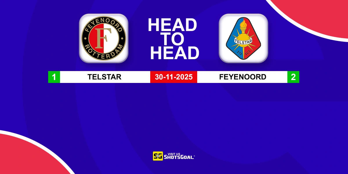 Head to Head Feyenoord vs Telstar